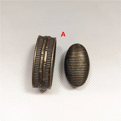 New Sword Handle Tsuka Alloy Fuchi Kashira For Japanese Samurai Katana Wakizashi Sword Fittings