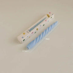 Ins Style Thin Spiral Long Rod Candle Scented Candle Aromatherapy Soy Wax Candles Wedding Birthday Candle Party Home Decoration