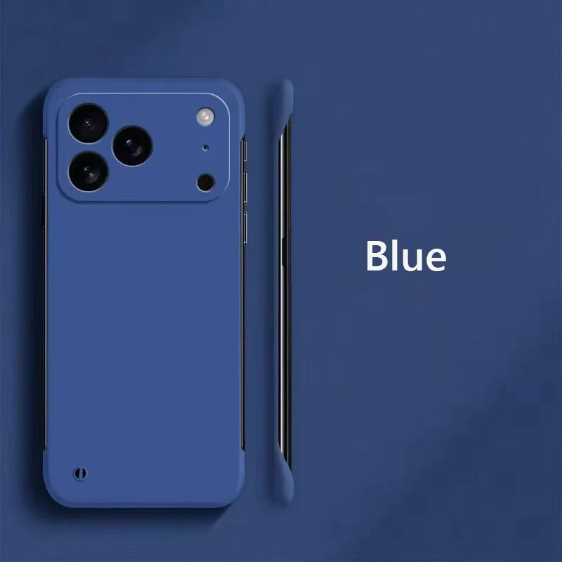 Borderless Hard PC Ultra Slim Frosted Phone Case For iPhone 17 15 16 14 13 12 11 Pro Max Plus Frameless Cover For iPhone 17 Air