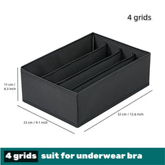 Socks & Underwear Organizer Box – Washable Drawer Storage