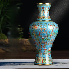 Jingdezhen-Ceramic Flower Vase Antique Enamel Pots for Plants Chinese Living Room Home Decor Versatile Practical Floor Ornaments