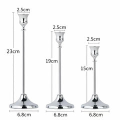 Cross-Border Retro European Creative Trumpet Bell Base Light Luxury Nordic Style Metal Iron candle holders Holder Home Decor