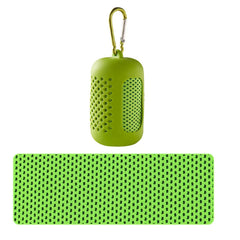 Portable Circular Silicone Wrapped Cold Cooling Towel