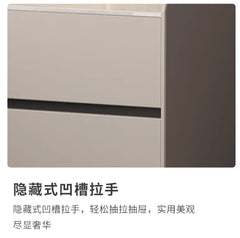Italian Minimalist Bedside Table with Drawers Bedroom Furniture