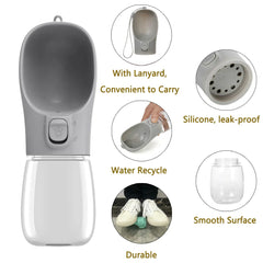 Portable Dog Water Bottle – Leakproof Travel Bowl for All Sizes Pet Shop