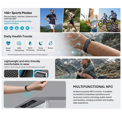 VALDUS Air Band Smart Bracelet Man Woman Heart Rate Blood Pressure Calorie HRV Waterproof Long Battery Life NFC Fitness Tracker