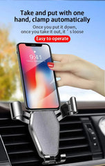 Universal Gravity Car Phone Holder Air Vent Clip Mount Auto Cell Phone Stand GPS Mobile Phone Support For iPhone Samsung Android