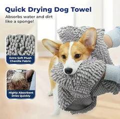 Super Absorbent Pet Bath Towel Quick-drying Cat Towels Convenient Soft Bath Robe Dry Pet Cleaning Washcloth Pet Shop, Pet Accessories