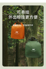 Foldable Waterproof Dry Bag, Oxford Cloth Portable Storage Pouch for Camping, Hiking & Swimming