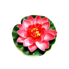 10/17/28/40/60cm Lotus Artificial Flower Floating Fake Lotus Plant Lifelike Water Lily Micro Landscape for Pond Garden Decor