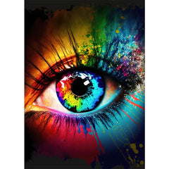 Classic Abstract Eye Canvas Wall Art Poster for Home Decor