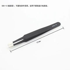 Stainless Steel Tweezers Anti Static Fine Pointed Elbow Precision Tweezers Soldering Tools Industrial Tweezers DIY Tool