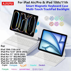 Magic Keyboard for iPad Pro 11 13 M5 Case for iPad Air 11 13 Inch M4 2026 M3 M2 Funda iPad 10th Gen 11th A16 Air 5 4 Smart Cover