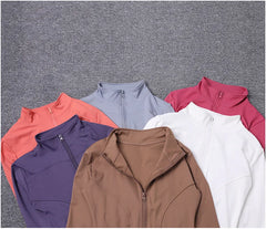 Women Sport Jacket Long Sleeve Shirt Workout Coat