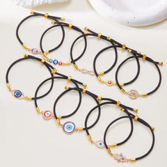 Turkish Evil Eye Bracelets For Women Men Handmade Braided Black Red Rope Lucky Bracelet Fashion Couple Friendship Jewelry Gifts