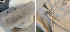 Korean Style Women’s Hooded Winter Parka – Thick Warm Coat