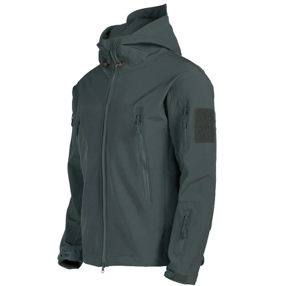 Men's Military Shark Skin Soft Shell Jackets Men Tactical Windproof Waterproof jacket men Army Combat Jackets Mens Hooded Bomber Coats