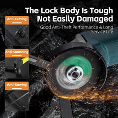 WEST BIKING Foldable Bike Lock Key Strong Security Anti-theft Bicycle Password Lock Heavy Chain Cable Padlock Motorcycle Lock