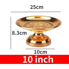 Fruitplate Offering Alloy fruit plate offering Buddha Lotus fruit plate Guanyin tribute Buddhist article