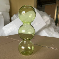 Romantic Glass Vase Modern Creative Hydroponic Flower Pot Funny Simple Spherical Flower Vase Dining Room Home Decor