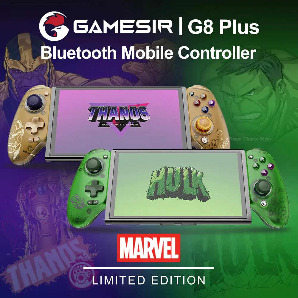 GameSir G8 Plus Hulk Edition Thanos Edition Mobile Gaming Controller for iOS Android Tablet Nintendo Switch 2/1 Steam PC Gamepad