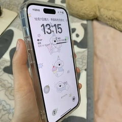 Pink Lily Flower Pattern Phone Case For iPhone 16 17 16e 15 14 13 12 11 Pro Max X XR XSMax 7 8 Plus SE2 Transparent Soft Cover