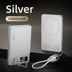 CCC 10000mAh Slim Original Power Bank For MagSafe,Magnetic Wireless 20W Fast Charging Portable Battery For iPhone 12-17 iWatch