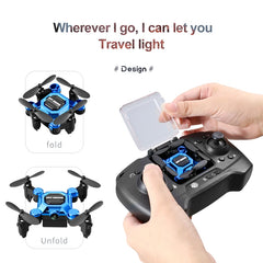New K04 Mini Drone with Camera RC Quadcopter Altitude Hold Small Durable UAV Toy for Beginners Portable Remote Control Aircraft