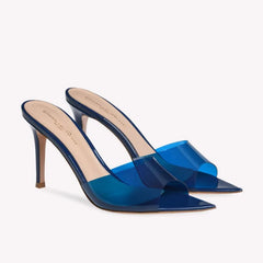 High Heels Women's Sandals Shoes 8.5cm Transparent High Heels Size 42 Summer Dress Sandals British Style High Quality