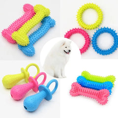 Pet Toys for Small Dogs Rubber Resistance To Bite Dog Toy Teeth Cleaning Chew Training Toys Pet Supplies Puppy Dogs Pet Shop