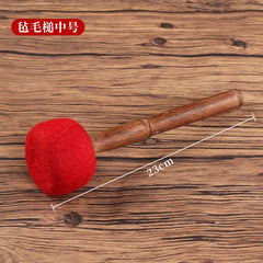 Handmade Tibetan Singing Bowl with Leather Stick, Buddhist Meditation, Sound Bowl, Knocking Hammer, Grinding Rod, Dropship