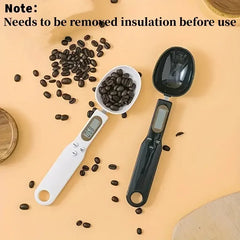 Mini Digital Spoon Scale 0.1–500g – LCD Kitchen Measure Tool