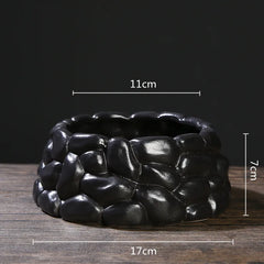 Chinese Style Flower Arrangement Ware Ceramic Flowerpot Flower Vase Bonsai Floral Accessories Jianshan Tool Home Decor