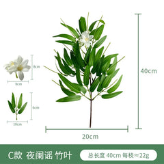 Fake Plant Home Living Room Decor Simulation Green Eucalyptus Leaves Jungle Arrangement Flower Arrangement Accessories
