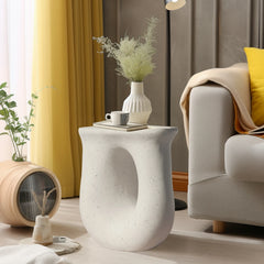 U-shaped Geometric Side End Table Coffee Table Stylish Lightweight Nightstand Bedroom Decor Accent Table Living Room Living Room Furniture