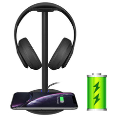 New Bee Z8 RGB Headphones Stand Holder Desk Gaming Headset with 2 USB Ports Cool Display Holder Non-Slip Rubber Base for Gamer