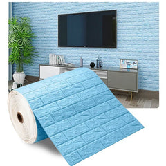 3D Foam Brick Wallpaper – Self-Adhesive Waterproof Roll
