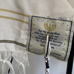 Menorah Tallit Jewish Talit Scarf Religious Jerusalem David Star Hanukkah Lion Shawl 50x180cm