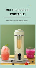 HOMEFISH Portable Rechargeable Compact Juice Cup Multi-functional Blender for Students - On-the-Go Fresh Juice Maker