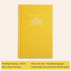 A5 Cloth Notebook Gratitude Book English Self Care Diary Daily Planner for Positive Mindfulness Practice
