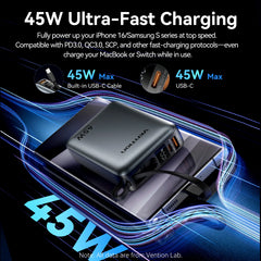 Vention CCC 45W 20000mAh Power Bank Fast Charging Portable Charger for Xiaomi iPhone Pro Max Samsung Galaxy Battery 3C Powerbank