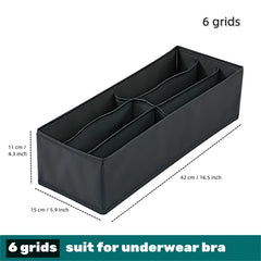 Socks & Underwear Organizer Box – Washable Drawer Storage