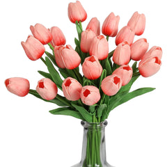 3/5PCS Artificial Flowers Real Touch Tulip Scrapbooking Vases Home Decor Wedding Garden Rose Arch Garland  Mother's Day Bouquets Home Decor, Plants & flowers