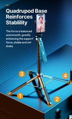 Ulanzi MA09 1.74m Selfie Stick Tripod for iPhone 17 15 Android Phone w Remote Control Panoramic Ball Head Holder U200 VL49 Kit