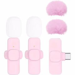 Professional Dual Wireless Microphone Tie Mic Lapel Buttonhole Lavalier For iPhone Android Phone Cell Mobile PC Micro Microphon