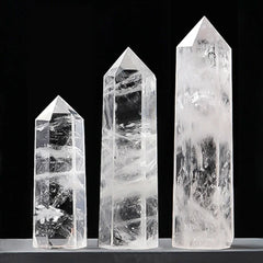 Natural Stone and Crystals Point Wand Witchcraft Rose Quartz Amethyst Home Decor Mineral Reiki Healing Stones Crafts Room Decor