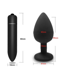 4pcs Soft Silicone Anal Plug Mini Erotic Bullet Vibrator Butt Plug Sex Toy for Men Women Gay Couples Anal Prostate Stimulator