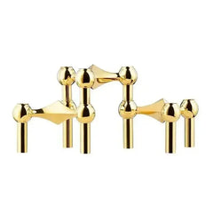 Vintage Candlestick Holders Small Stand Nordic Metal Candlestick for Stick Skinny Candelabra Set for 3 Candles Living Room Decor