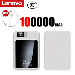 Lenovo 2026 200000mAh Magnetic Wireless Power Bank Portable Fast Charger For Magsafe Auxiliary Battery For iphone Huawei Samsung
