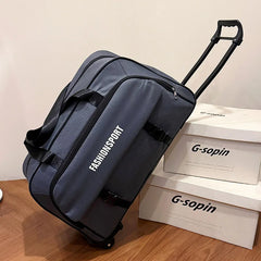 Large Capacity Carry-On Suitcase Handheld Travel Bag with Lock for Men And Women Short Business Trips Wheel Luggage Pull Bag